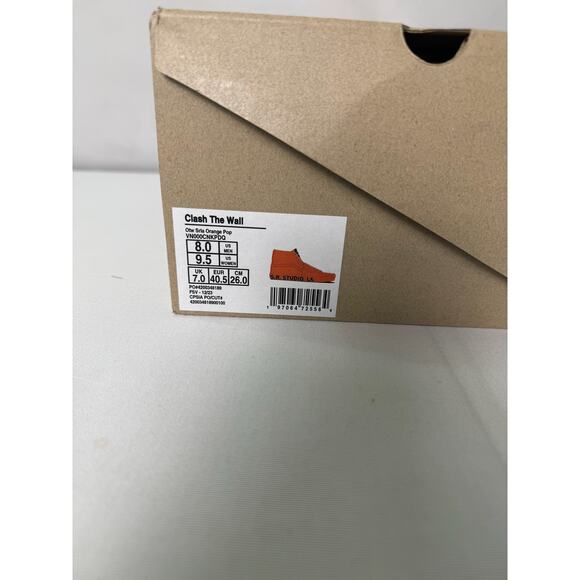 New In Box Vans OTW Sk8-Hi Clash the Wall SR. Studio LA. CA Orange 8 M 9.5 W - Picture 13 of 14